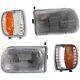 Headlight Kit For 1994-1997 Mazda B2300 Left And Right With Corner Lights