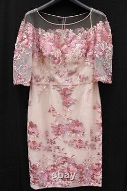 John Charles Floral Embroidered Party Dress 26432 Mother Outfit 10 38 NEW