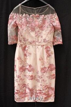 John Charles Floral Embroidered Party Dress 26432 Mother Outfit 10 38 NEW