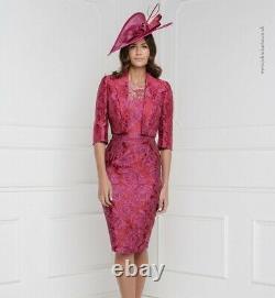 John Charles Rasberry Mother Bride Dress Suit 26112 Jacket Outfit 10 38 Occasion
