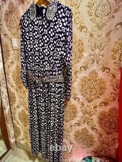 Jumpsuit partywear new blue dress one piece outfit new belted