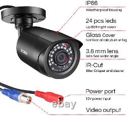 Kit De Camaras De Seguridad Vigilancia Interior Exterior HD-TVI 1080P 4K HD CCTV