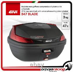 Kit Givi Top Case Maleta B47BLADE + Placa Piaggio Mp3 300 Business 20122014