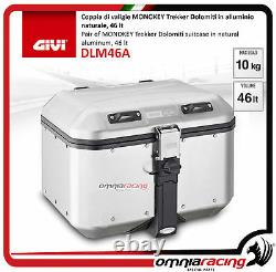 Kit Givi Top Case Valise DLM46A + Plaque Piaggio Mp3 300 Business 20122014