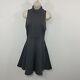 Kit And Ace Monaco Dress Gray Size 6 Fit And Flare Sleeveless $168 Retail
