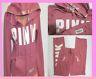 Lot Bling Victoria Secret Pink Begonia Sweat Shirt Hoodie + Boyfriend Pant M Set