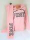 Lot Victoria Secret Pink Rosy Nectarine Logo Pullover Hoodie Classic Pant Xl Set