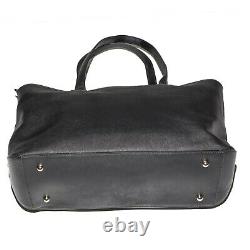 LO & SONS 13 Seville Saffiano Leather Kit Black Exterior Gold Accnts Grey Intr
