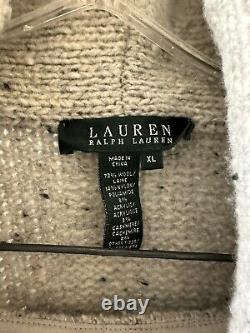 Lauren Ralph Lauren Outfit Wrap Sweater XL Skirt 12 Trumpet Hem Randolph Gray