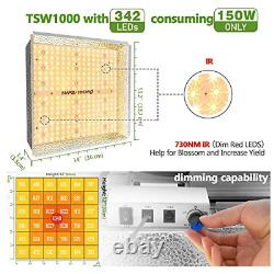 MARS HYDRO Grow Tent Kit Complete 2.3x2.3ft TS1000W LED Grow Light Dimmable Full