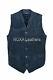 Men New Hand Made Genuine Suede Pure Leather Waistcoat Winter Outfit Vest Jacket