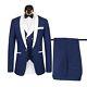 Men Prom Suit Wedding Dress Tuxedo Business 3 Piece Slim Fit Outfit Shawl Collar