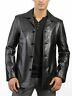 Men's Genuine Leather Blazer Soft Lambskin Real Leather Black Jacket New Outfit