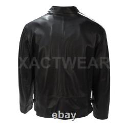 Mens NEW Lethal Weapon 4 Martin Riggs Movie Outfit Bike Outerwear Leather Jacket