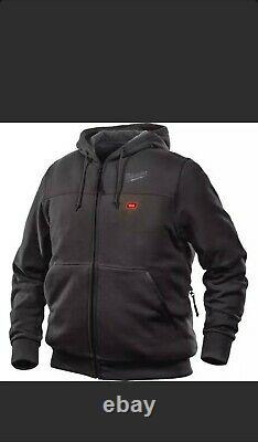 Milwaukee Men's X-Large M12 12-V Black Heated Hoodie Kit with (1) 1.5Ah Battery