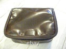 Moore & Giles Donald Wash/Travel/Dopp Kit Titan Milled Brown NEW
