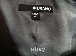 Murano Mens New Gray 65%polyester 35%viscose 2pc Outfit Vest XL Pants38/32