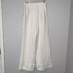 NEW $160 Zara Lace Trim Linen Co Ord Outfit Small 3239/936 7953/936