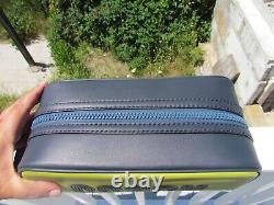 NEW COACH leather travel Dopp kit C7007 lime logo $250 handsome rugged bright