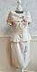 New+tags Ronald Joyce Vintage 100% Silk Ivory 2piece Occasion Outfit 12/14
