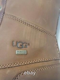 NEW UGG W ADIRONDACK III TALL Chestnut Boots Size 8 Wool Waterproof With Care Kit
