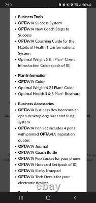 NIB Optavia business kit