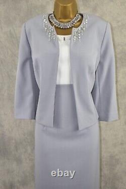 NIGHTINGALES Size 14 16 BNWT Dress and Jacket Suit Mother of the Bride Outfit