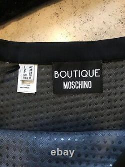 NWOT Designer Boutique Moschino Women Black Velvet Outfit Blazer +skirt $970