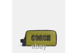 NWT Coach Large Travel Kit In Colorblock With Coach Patch C7007 $125