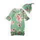 Nwt Floral Nb Newborn Layette Bunting Gown Kimono Hat Cap Set Shower Gift New