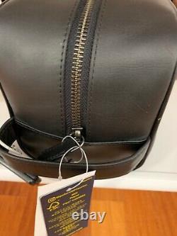 NWT Polo Ralph Lauren BLACK Leather HOLIDAY TOGGLE BEAR Toiletry Bag Dopp Kit