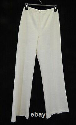 NWT Route One Polyester Mid Century Womens Pant Suit Outfit White Misses Size 14
