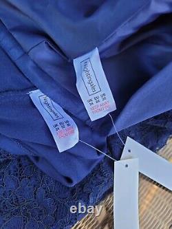 Navy Blue Sze 24 Lace Dress Bolero Shrug Jacket Suit Mother of the Bride Outfit