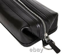 New BOSCA Old Leather 10 Zipper Utilikit Toiletry Travel Dopp Kit Bag