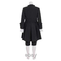 New Colonial Uniform 17th 18th Century colonial outfit Cosplay Men's black Suit