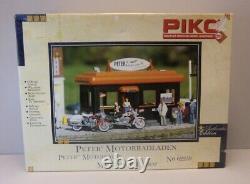 Piko G Scale 62259 Peters Motorcycle Maintenance Shop, Building Kit NIB