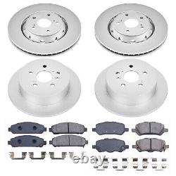 Powerstop CRK5866 4-Wheel Set Brake Discs And Pad Kit Front & Rear for Venza