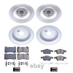 Powerstop CRK7319 4-Wheel Set Brake Discs And Pad Kit Front & Rear for Focus