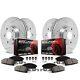 Powerstop K6523 Brake Discs And Pad Kit 4-wheel Set Front & Rear For Chevy