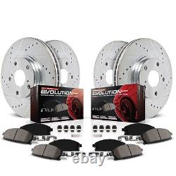 Powerstop K6523 Brake Discs And Pad Kit 4-Wheel Set Front & Rear for Chevy