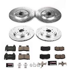 Powerstop K6523 Brake Discs And Pad Kit 4-Wheel Set Front & Rear for Chevy