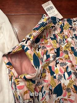 RARE BODEN OUTFIT NWOT embroidered TOUCAN sweater XS + NWT GEORGIA SKIRT US 4 R