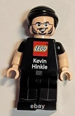 RARE Lego employee business card Kevin Hinkle Black outfit Flesh tone minifig