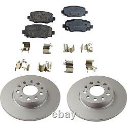 Rear Brake Disc Rotors and Pads Kit for Jeep Renegade Fiat 500X 2016-2020