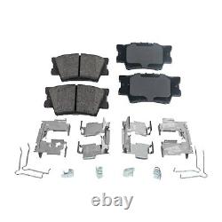 Rear Brake Disc Rotors and Pads Kit for Toyota Camry Avalon 2013-2018