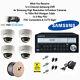 Samsung Home Shop Business Quality Cctv Security Package Cameras Dvr Cable Kit