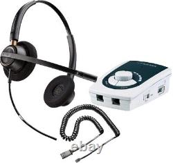 Serene Innovations Ua-50 Business Phone Amplifier With Plantronics Hw520 Headset