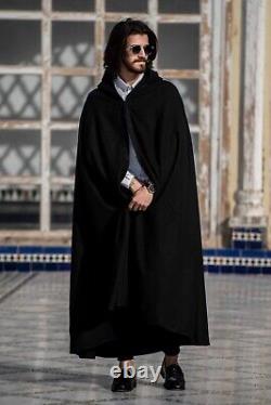 Soft Moroccan luxury winter warm cape. Long cape. Long winter overcoat. Poncho