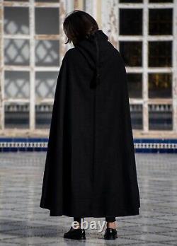 Soft Moroccan luxury winter warm cape. Long cape. Long winter overcoat. Poncho