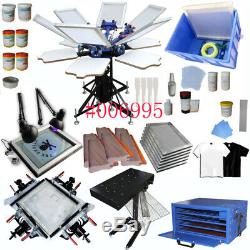 TechTongda Full Set 6 Color Screen Printing Kit for Business&Commercial Newest